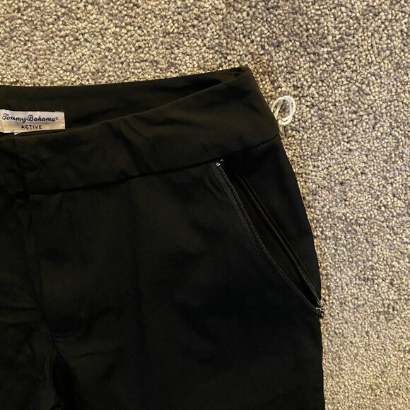 Tommy Bahama Active Women's Shorts 9" Bermuda Black Zip Front Pockets Size S NWT - Picture 6 of 16